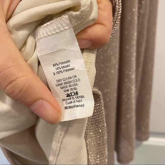 Champagne Gold High Neck Dress - Picture 9 of 9